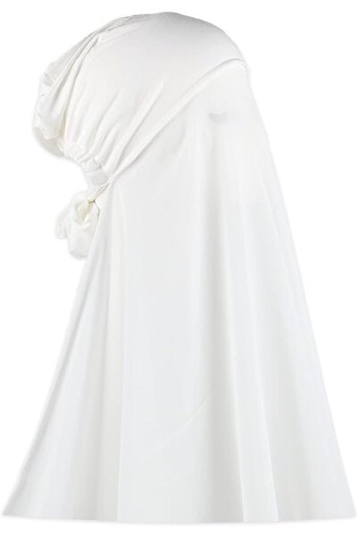 Faticinfa Instant Chiffon Hijab with Tie Back Under Cap Solid Color Soft Chif...