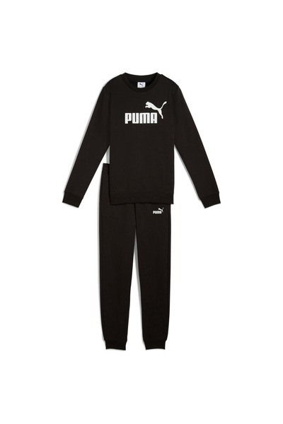 Puma Trening cu glugă Ess No.1 Logo Crew, Negru, Copii