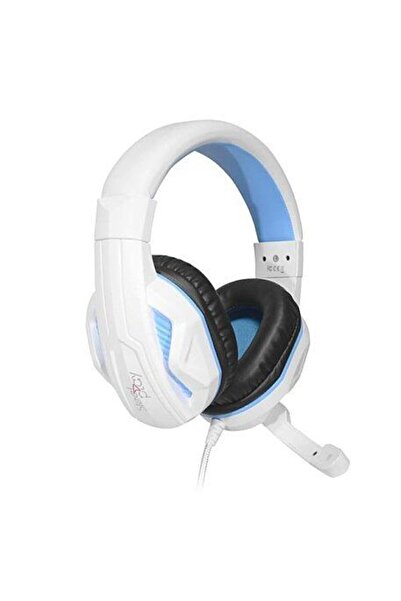 Steel Play Căști de gaming cu fir HP44 cu microfon pentru PC, PS4 și PS5 (Alb...