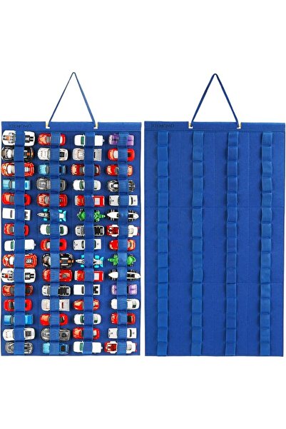 JOYMOMO Hanging Storage Organizer for Toy Cars Felt Display Case Hold Up 60 T...