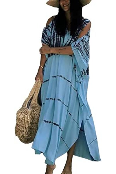 GENERAL Women's Summer Long Beach Dress Kimono Maxi Kaftan Cover ups