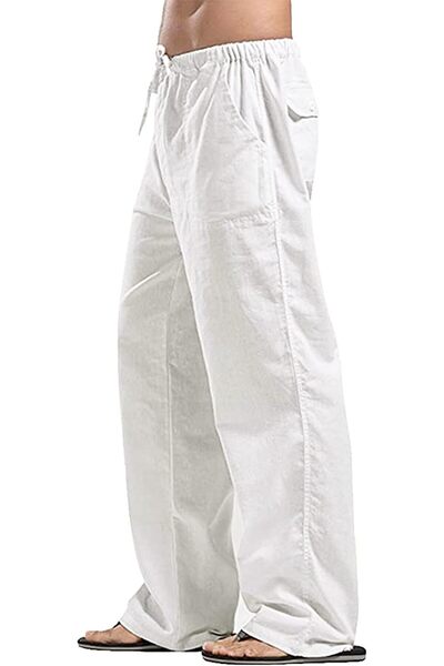GENERAL YAOHUOLE Men's MCU00003 Linen Pants (pack of 1)