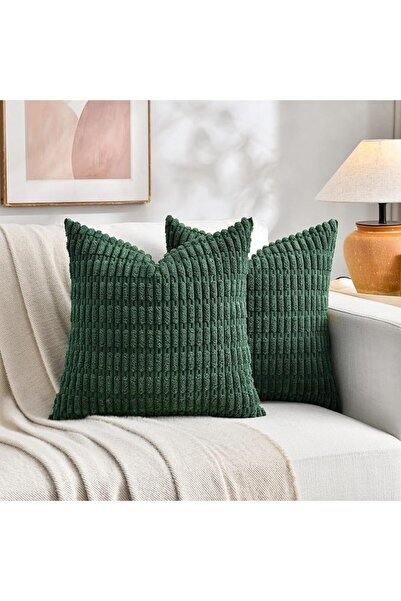 Fancy Homi 2 Packs Dusty Blue Decorative Throw Pillow Covers 18x18 Inch for L...