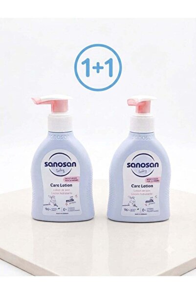 Sanosan Two packs of Baby Skin Care Lotion with natural milk protein and 24-h...