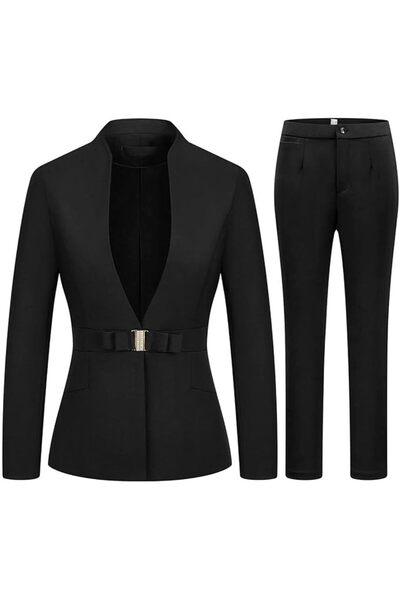 GENERAL MODFUL Women's Business Pant Suit Set 2 Piece Slim Fit Blazer Jacket ...