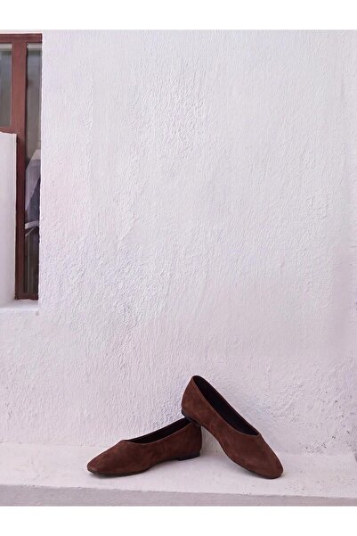 LC Waikiki Suede Look Women's Ballerinas (W6)