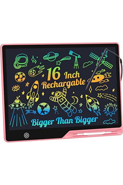 GENERAL LCD Writing Tablet,16 Inch Colorful Screen Rechargeable Doodle Board ...