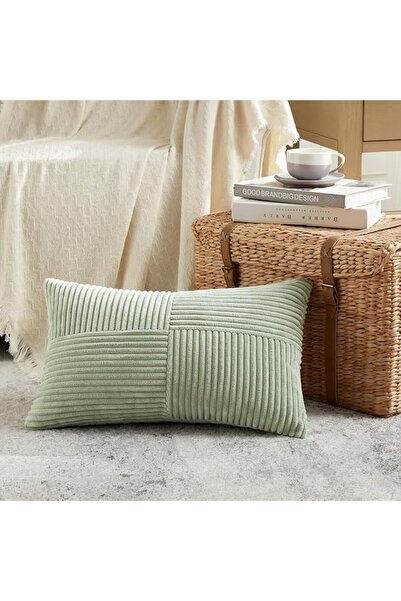 Fancy Homi Rust Lumbar Decorative Throw Pillow Covers 12x20 Inch for Couch Be...