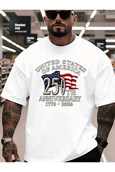9JY Men's Summer Outfits, United States Of America 250Th Anniversary Graphic ...
