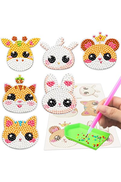 Arabest Educational Toys,Diamond Art Sets for Kids 4-8 Years Old,6pcs Animal ...