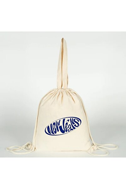 Generic Brand New Jeans K-Pop Printed Versatile Drawstring Cloth Bag 35X40 fo...