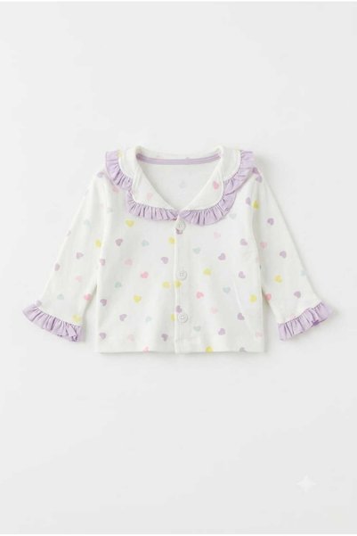 Beniizle Bandanalı Uzun Kollu Gömlek Yakalı Kız Çocuk Pijama Takımı