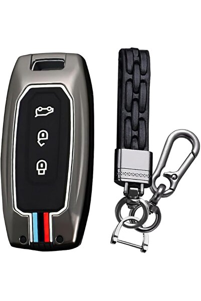 KUNIO Car Key Fob Cover Fit for Ford Taurus Territory Kuga EV 2020 Key Protec...