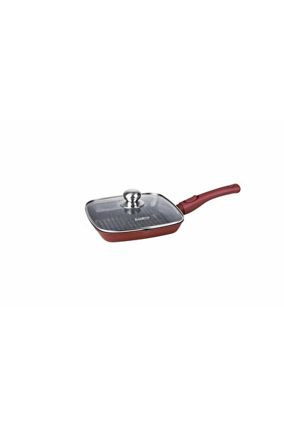 Heinner Tigaie grill din aluminiu turnat Calabria cu capac, 24 cm