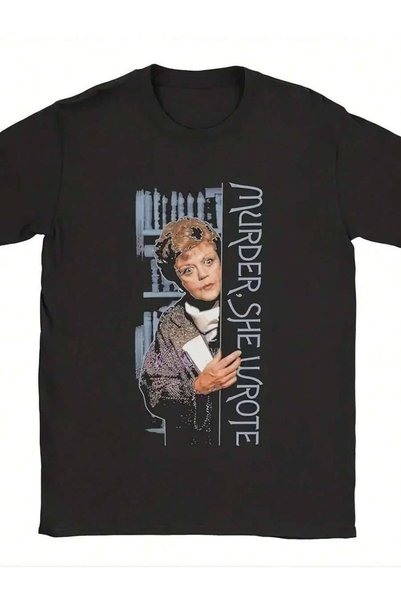 4Car تي شيرت رجالي بمقاسات كبيرة، تي شيرت رجالي بطبعة Murder She Wrote، فاخر، مقاسات كبيرة وطويلة، ملابس خارجية، أساسية للاستخدام اليومي، قابلة للغسل في الغسالة، خيار مثالي لـ