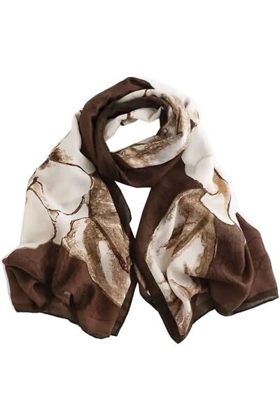 ICWEIMEI ICW Women's Floral Printed Cotton Scarf Stoles Shawl