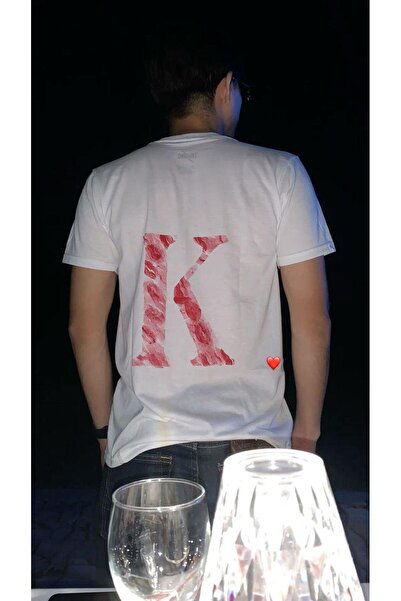 DEEFWEAR Mi̇ngalondon Kiss Design Letter K Oversize T-Shirt