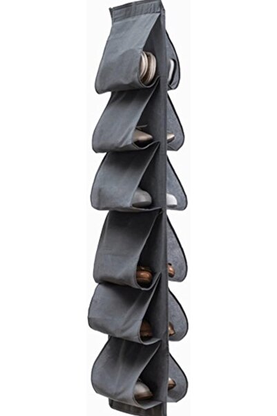 GENERAL Shoe bag 12 grid Hanging shoe storage bag Three dimensional hanging s...