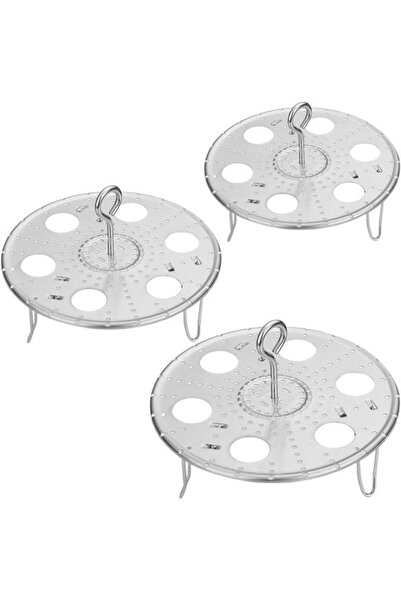 STARSTAR Set 3 paniers vapeur pliables inox œufs/légumes/poisson