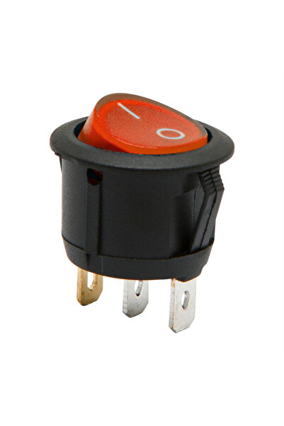 Alista Home Comutator basculant rotund cu LED roșu, ON-OFF, 6A 250V AC, Monta...