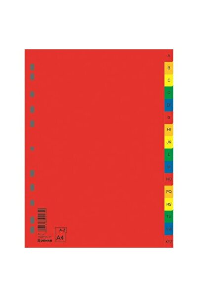MC Micostore Separatoare A4 plastifiate DONAU index alfabetic A-Z color 120 m...