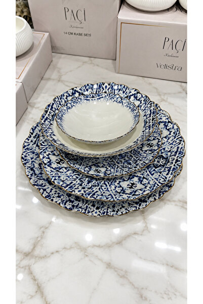 Genel Markalar ESTERHOMEDECOR 6 Kişilik 30 parça çift kayıklı porselen yemek ...