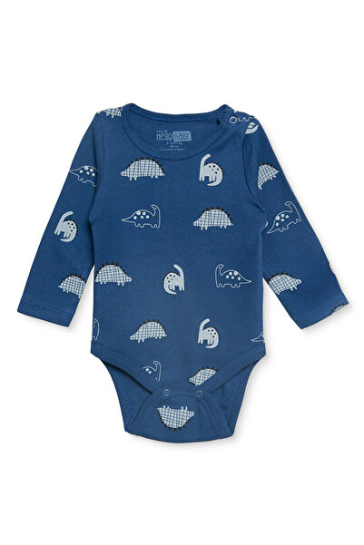 ebebek Hello Baby HelloBaby Erkek Bebek Body Dinozor Baskılı Çıtçıtlı Çıtçıtl...