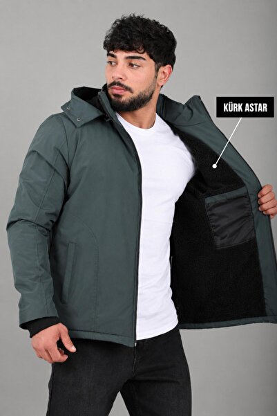 Stilkombin İçi Kürklü Spor Likralı Mont/Kaban PLDP3016_50509