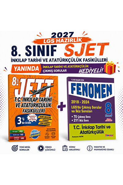 Ünlüler Karması 2027 LGS HAZIRLIK 8. SINIF LGS JETT T.C. İNKILAP TARİHİ VE AT...