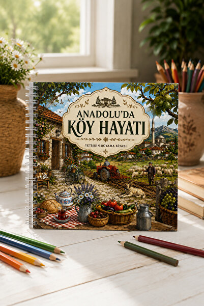 Z&R CRAFT Anatolian Village Life Coloring Book - Natural Life, Village and Ru...