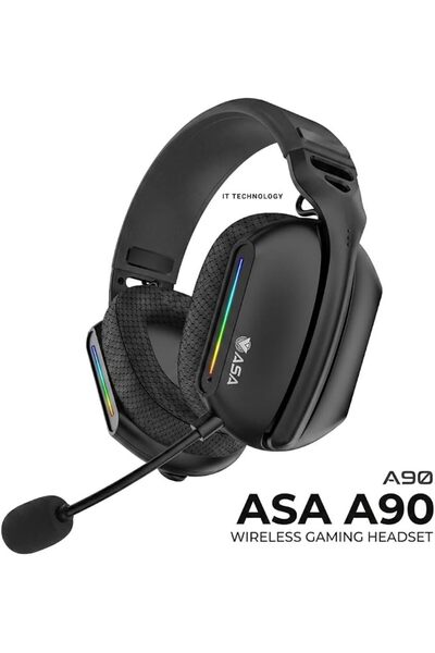 Skin Generics سماعة رأس لاسلكية وسلكية ASA A90 بتقنية البلوتوث لأجهزة Xbox وP...