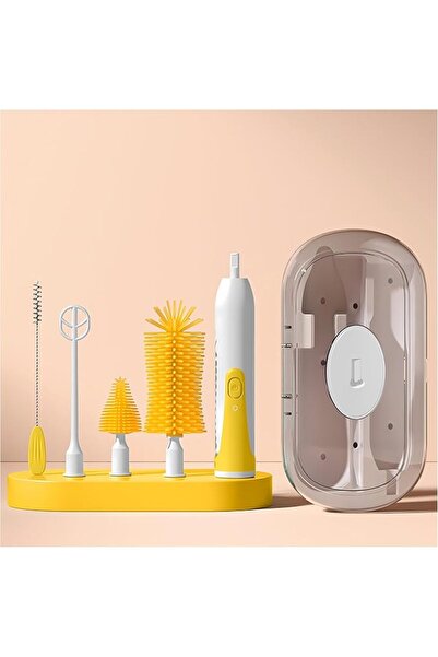 GENERAL Baby Bottle Brush Kit, 6 in 1Rechargeable Baby Bottle Cleaner with Re...