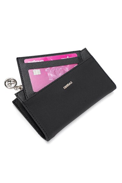 essbag Women's Card Holder Detailed Two-Piece Insertable Card Holder Wallet