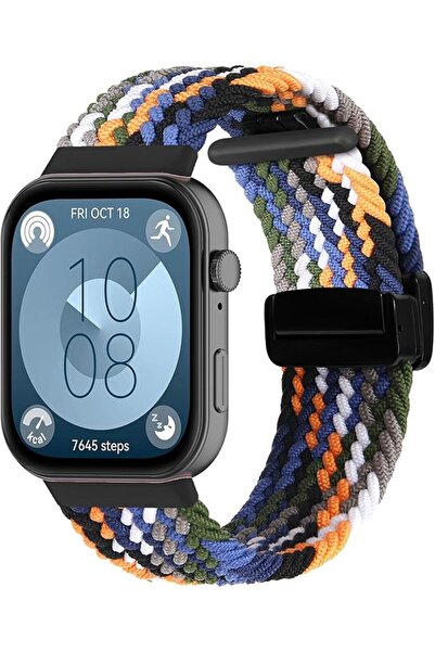 GENERAL Replacement Bands for Huawei Watch Fit 4/Fit 3, Nylon Elastic Smartwa...
