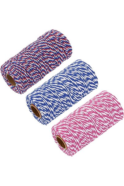 KASTWAVE Cotton Rope Twisted Braided Rope Cord, Multicolored 100m/109 Yard 2m...