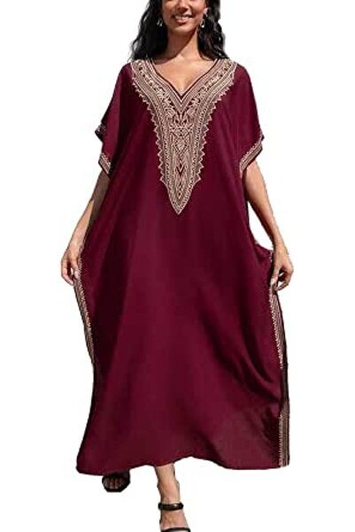 YouKD Women's Boho Long Kaftan Dress Maxi Cardigan One Size Loungewear Bikini...