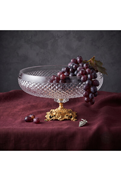 AKDEN STORE Crystal Cut Decor Handcrafted Tableware Presentation Bowl / Glass...
