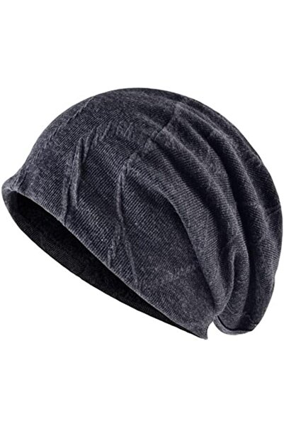 GENERAL Beanie Casual Winter Beanie Men's Knitted Wool Hat Soft Lengthened Do...