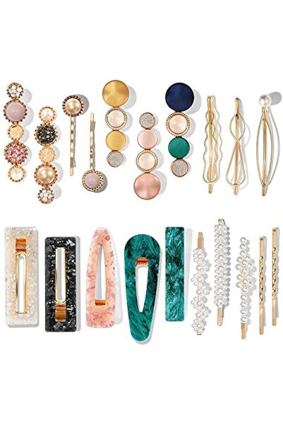 Generic 20 PCS Pearl Acrylic Resin Fashion Hair Clips Set, Cute Hair Barrette...