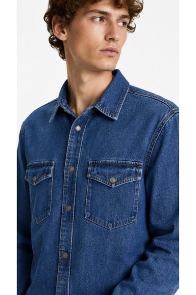 Mavi M0210909 Ted Jean Shirt Men's Shirt Dark Blue