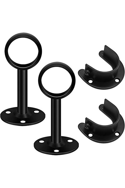GENERAL 2 Set Pole Brackets - 32mm Stainless Steel Curtain Brackets, Durable ...