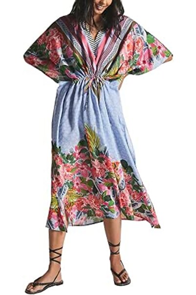 YouKD Women's Long Kaftan Maxi Bohemian Dress Beach Coverup Robe Roomy Kimono...