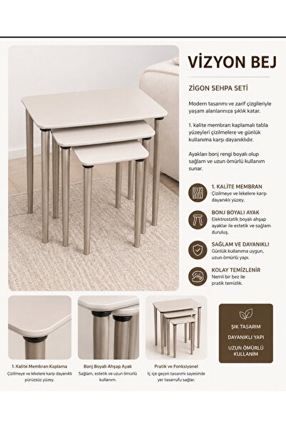 EMFA HOME VİZYON ZİGON SEHPA