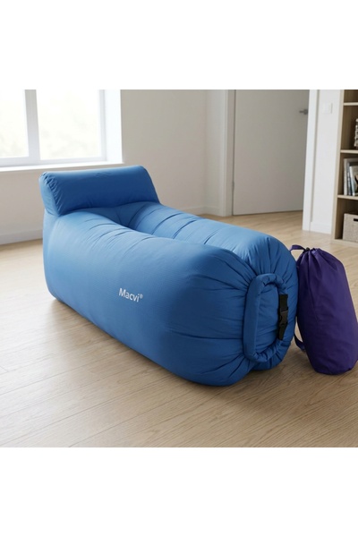 DeaL Saltea gonflabilă albastră tip șezlong 190 x 70 cm — Relaxare instantane...