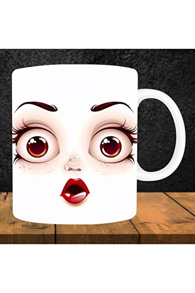 Generic كوب ثلاثي الأبعاد بتصميم وجه مبتكر - كوب برسومات كرتونية مضحكة - كوب ...