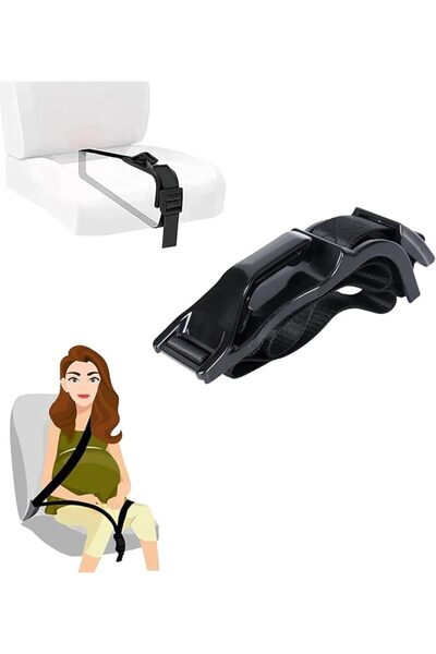 KRCIQMV Pregnancy Seat Belt Adjuster - ABS Maternity Car Belt Protector for E...