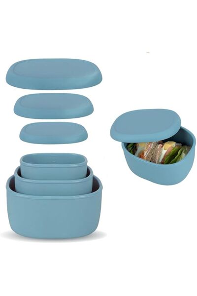 Generic Food Storage Containers Set of 3, Lunch Box Bento with Lids, BPA Free...