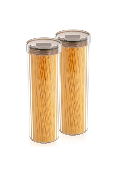 Generic Pack Spaghetti Pasta Storage Container, 48oz Clear Tall Pasta Holder ...