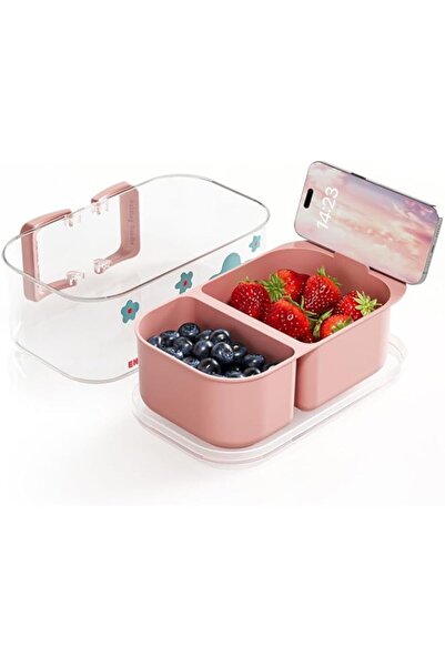 Generic Snack and Fruit Organizer Box, Divided Storage Container with Foldabl...