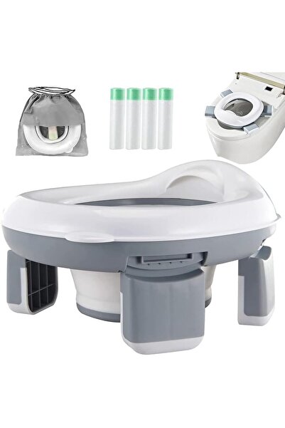 GENERAL Foldable Toddler Potty Training Toilet with 20pcs Storage Bag,Portabl...